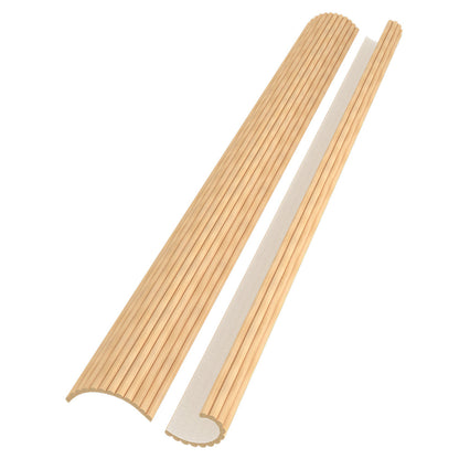 Light Oak Flexible Tambour Wood Panels – Decorative Fluted Round Wall Cladding for Interior Walls