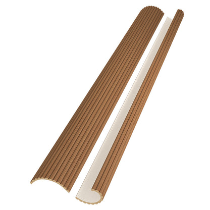 Warm Maple Flexible Tambour Wood Panels – Decorative Fluted Round Wall Cladding for Interior Walls