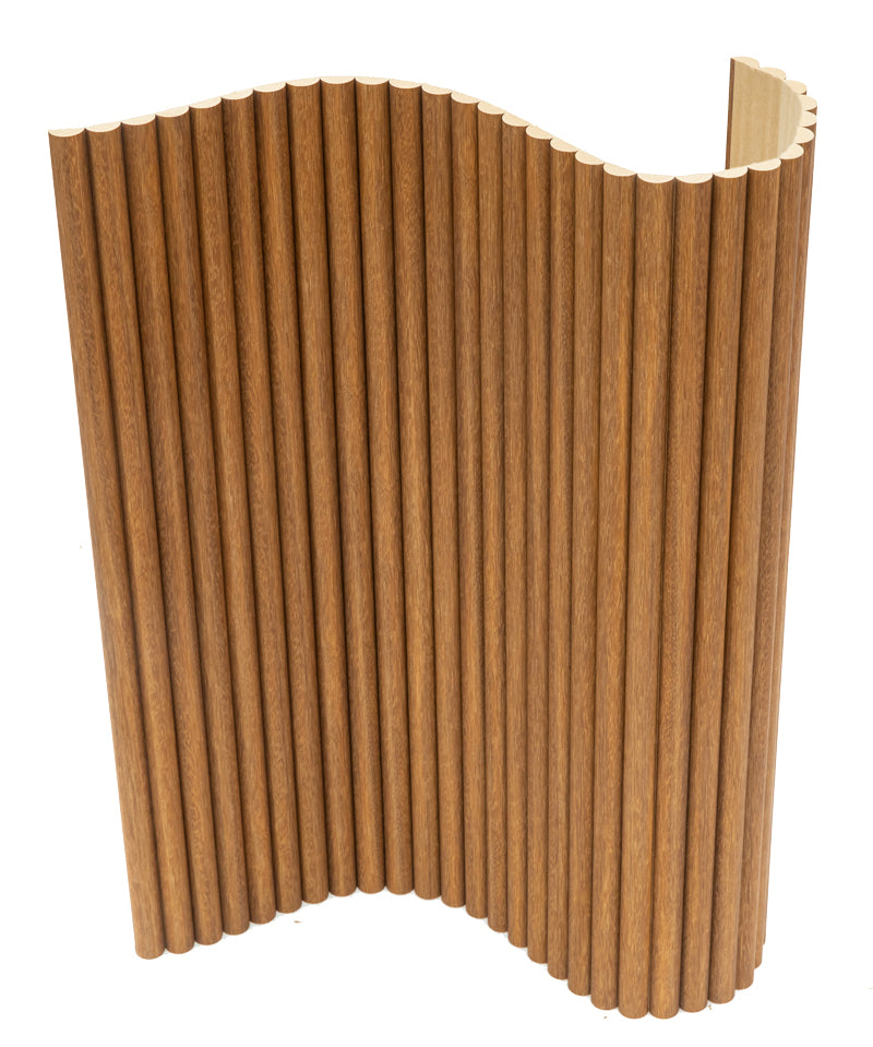 Flexible Tambour Wood Panels For Interior Walls Decorative Fluted Siding Cladding - Antique Maple