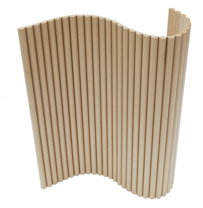 Flexible Tambour Wood Panels For Interior Walls Decorative Fluted Siding Cladding - Champagne Oak