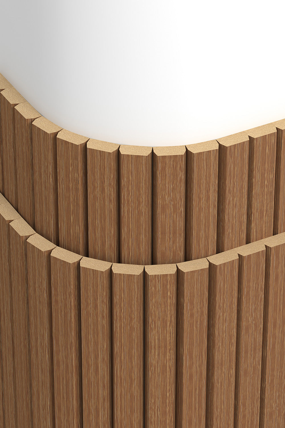 Maple Slats Flexible Beveled Slat Wood Wall Panel Interior Siding - Antique Maple ...