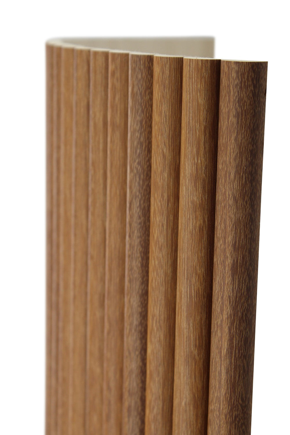 Flexible Tambour Wood Panels For Interior Walls Decorative Fluted Siding Cladding - Antique Maple