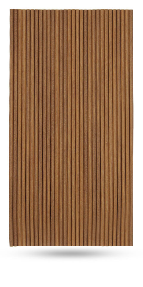 Flexible Tambour Wood Panels For Interior Walls Decorative Fluted Siding Cladding - Antique Maple