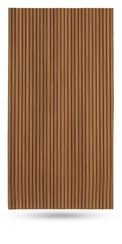 Flexible Tambour Wood Panels For Interior Walls Decorative Fluted Siding Cladding - Antique Maple