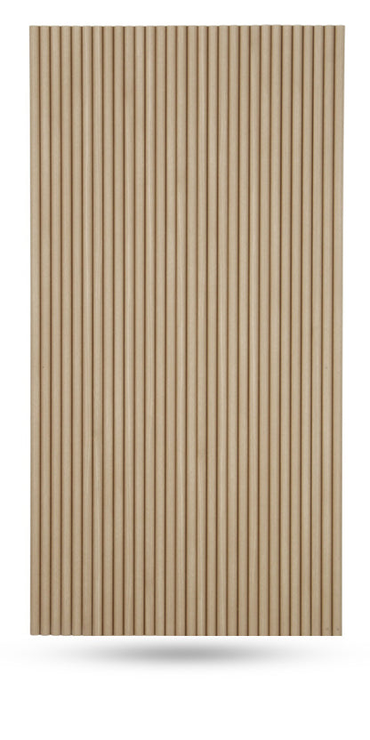 Flexible Tambour Wood Panels For Interior Walls Decorative Fluted Siding Cladding - Champagne Oak