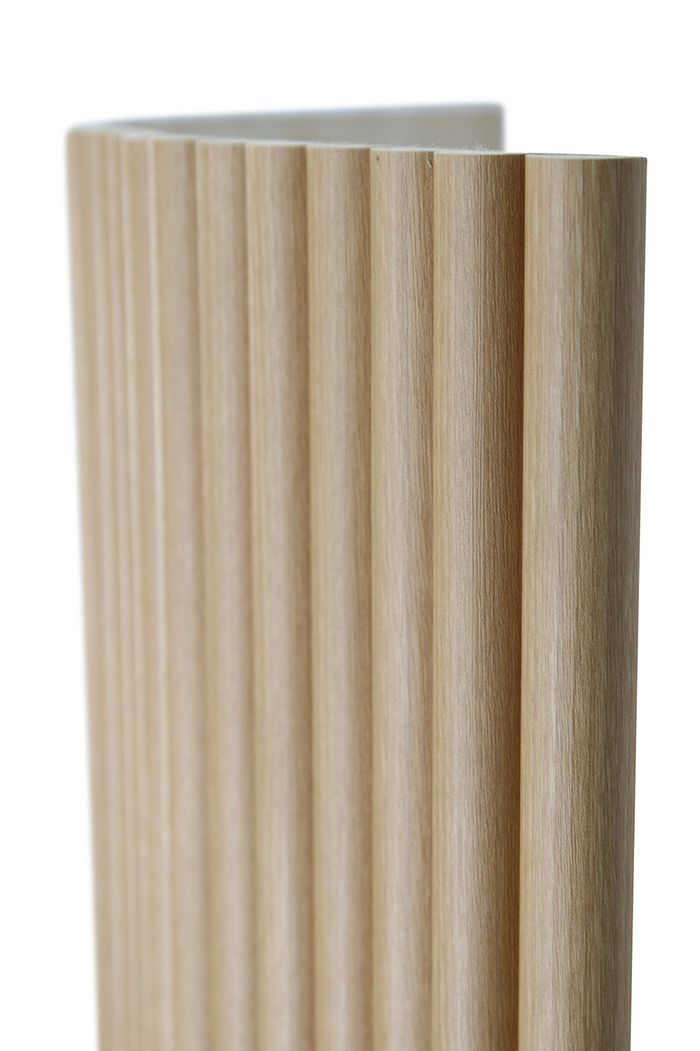 Flexible Rounded Wood Panels For Interior Walls Decorative Fluted Siding Cladding - Champagne Oak