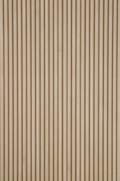 Flexible Rounded Wood Panels For Interior Walls Decorative Fluted Siding Cladding - Champagne Oak