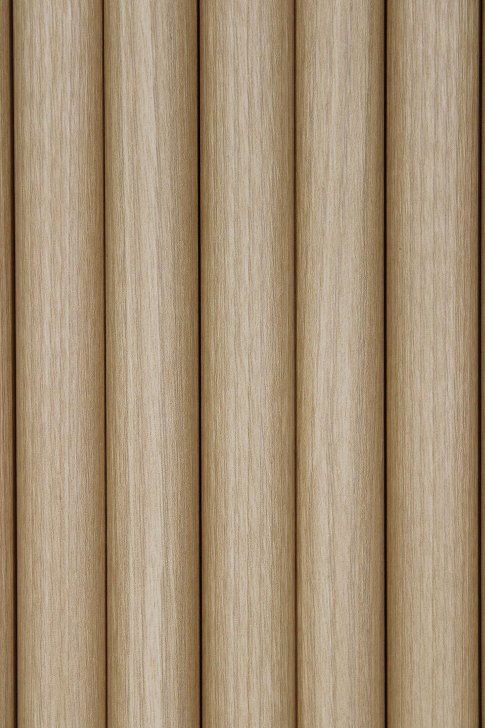 Flexible Rounded Wood Panels For Interior Walls Decorative Fluted Siding Cladding - Champagne Oak