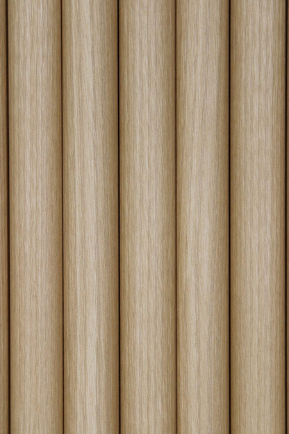 Flexible Rounded Wood Panels For Interior Walls Decorative Fluted Siding Cladding - Champagne Oak