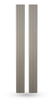 Gray Ridged Slats Gray Oak Exterior Slat Siding Outdoor Wall Cladding Panels 5 Strip: 1 ...