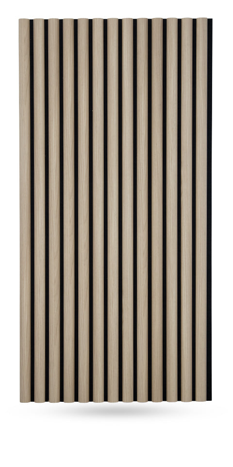 Half Rounded Panel Half-Round Wood Column Acoustic Sound Panel for Walls - American Oak ...