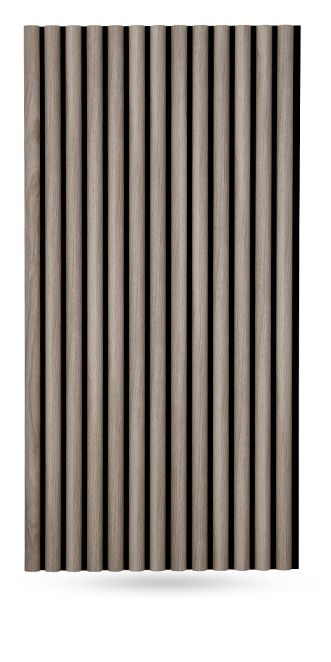 Half-Round Wood Column Acoustic Sound Panel for Walls - White Oak