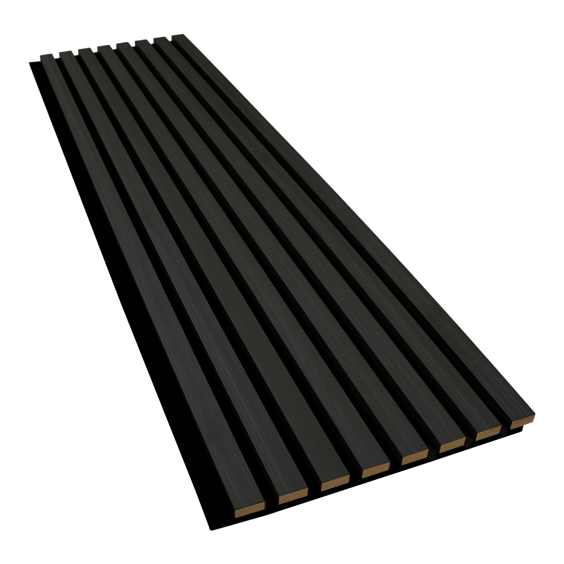 Ultra Black Acoustic Slat Panels for Walls