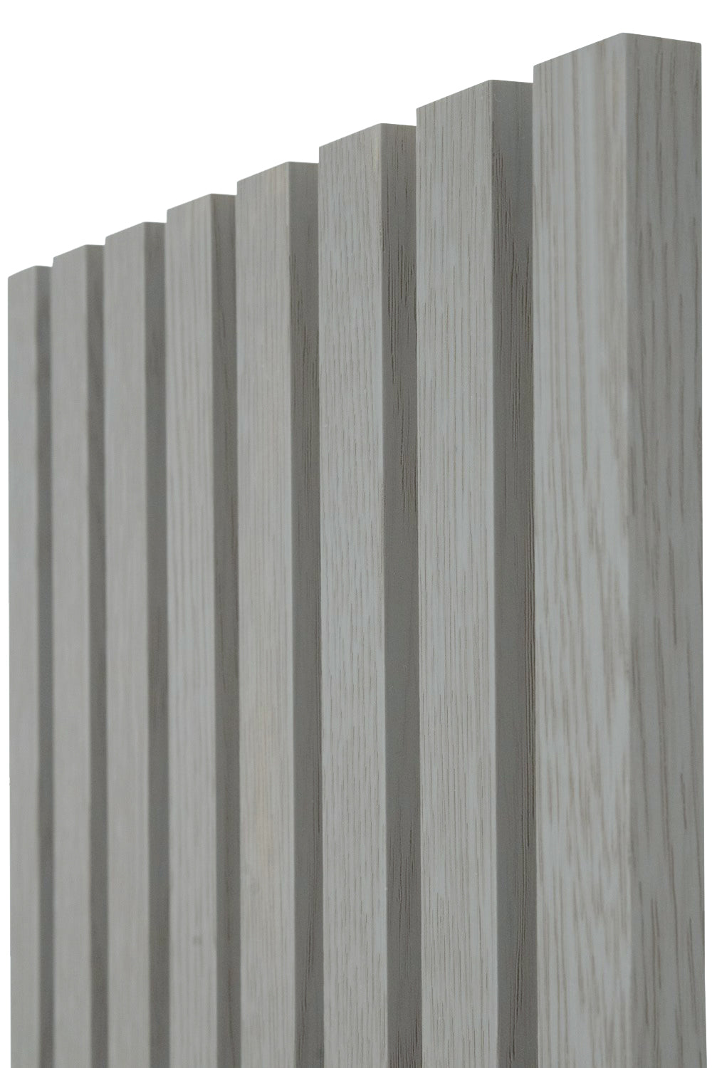 Kodiak Oak Acoustic Wall Panels With Pure-White Accents Interior Soundproof Slat Wood Siding (Coastal Collection)