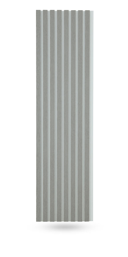 Kodiak Oak Acoustic Wall Panels With Pure-White Accents Interior Soundproof Slat Wood Siding (Coastal Collection)