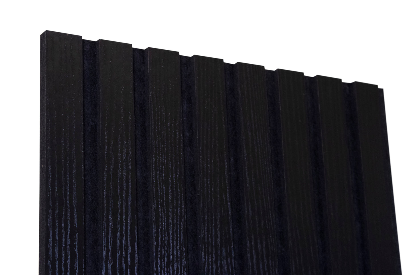 UltraFelt™ – 6 Panels / Box Lightweight Solid Acoustic Felt Wall Panels with Wood-Like Veneer Finish (Ultra Black)