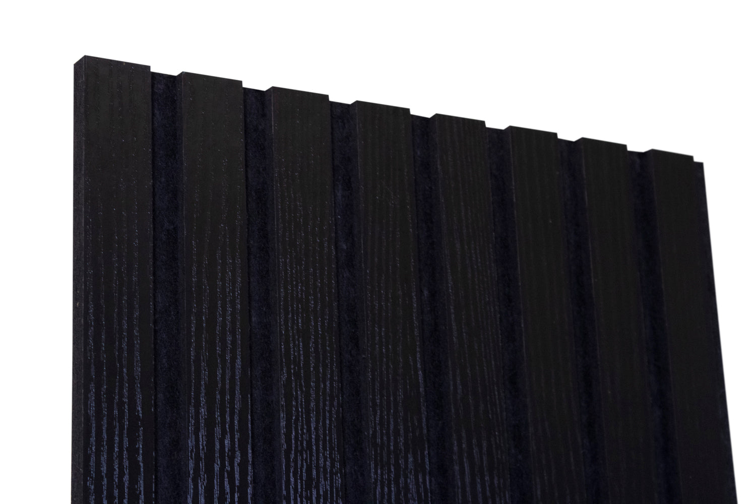 UltraFelt™ – 6 Panels / Box Lightweight Solid Acoustic Felt Wall Panels with Wood-Like Veneer Finish (Ultra Black)