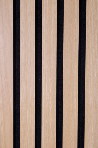 UltraFelt™ – 6 Panels / Box Lightweight Solid Acoustic Felt Wall Panels with Wood-Like Veneer Finish (Champagne Oak)