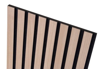 UltraFelt™ – 6 Panels / Box Lightweight Solid Acoustic Felt Wall Panels with Wood-Like Veneer Finish (Champagne Oak)