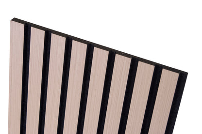 UltraFelt™ – 6 Panels / Box Lightweight Solid Acoustic Felt Wall Panels with Wood-Like Veneer Finish (White Oak)