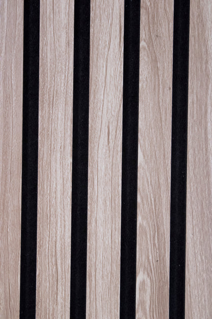 UltraFelt™ – 6 Panels / Box Lightweight Solid Acoustic Felt Wall Panels with Wood-Like Veneer Finish (Light Walnut))