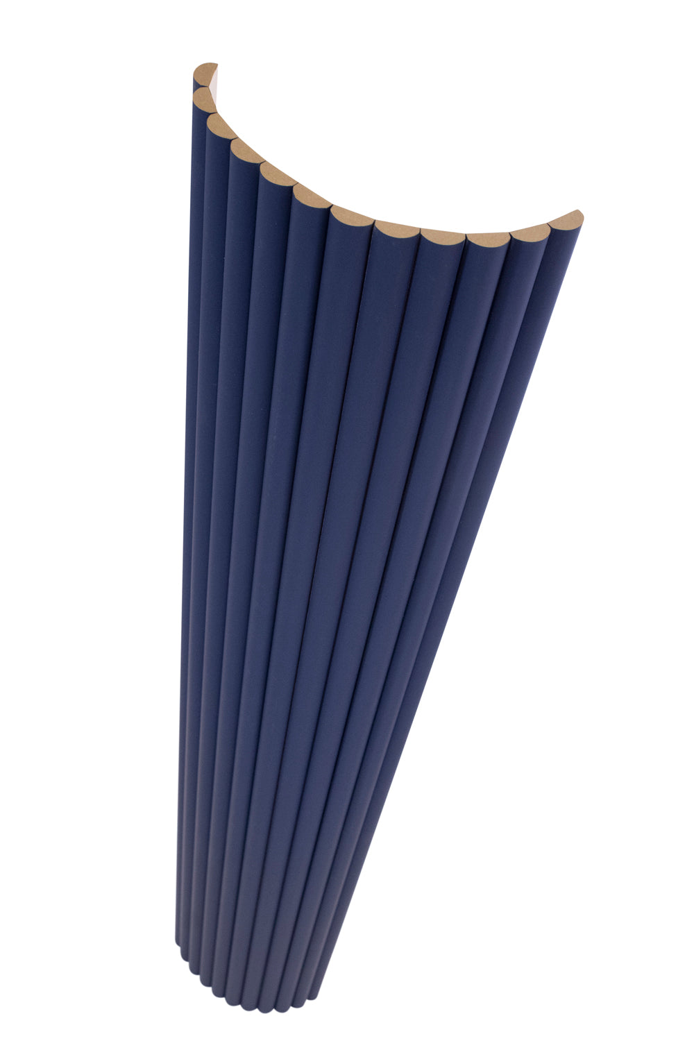 Flexible Tambour Wood Panels For Interior Walls Decorative Fluted Siding Cladding - Midnight Blue 3/4" Mini-Bead