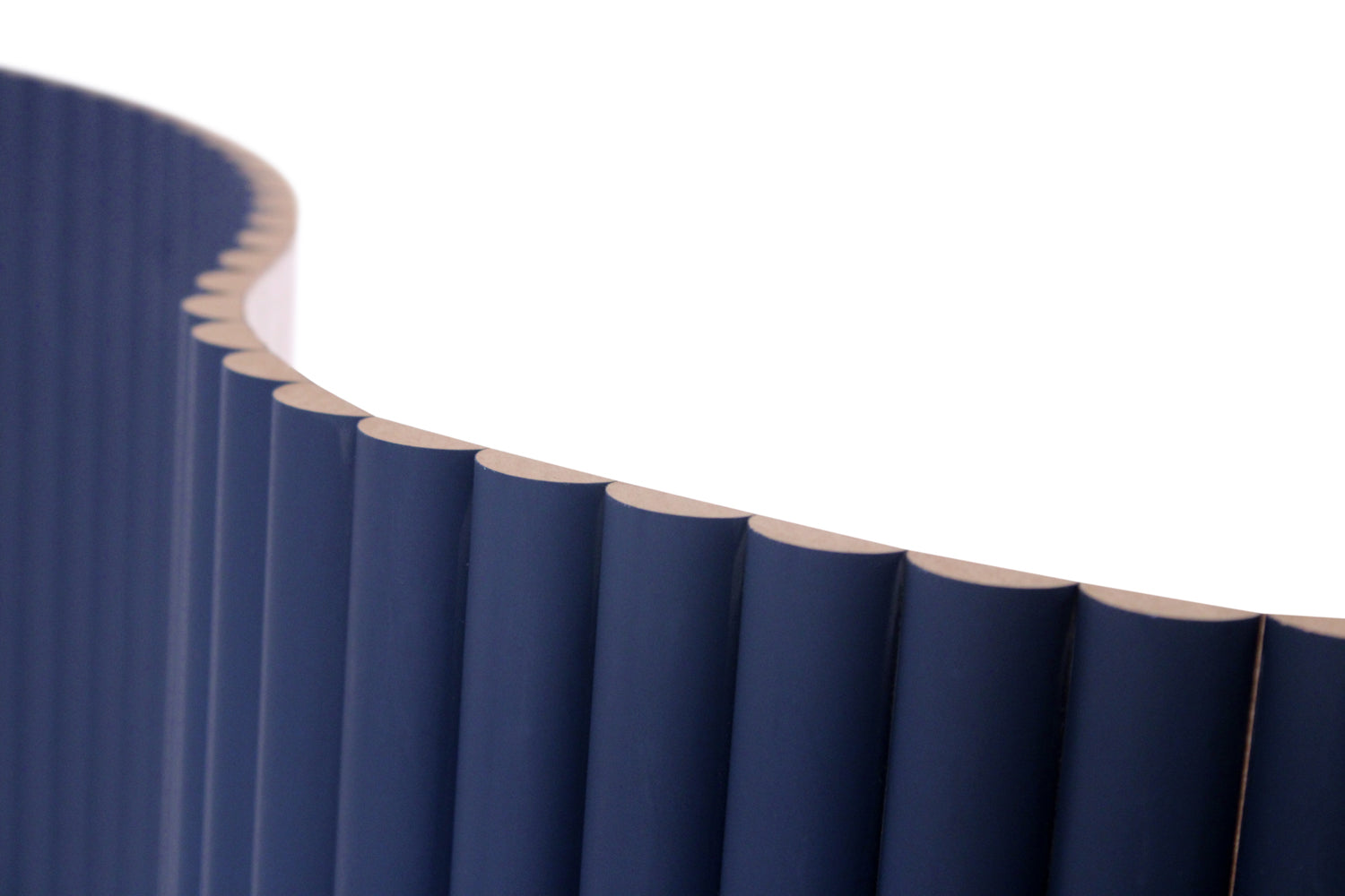 Flexible Tambour Wood Panels For Interior Walls Decorative Fluted Siding Cladding - Midnight Blue 3/4" Mini-Bead