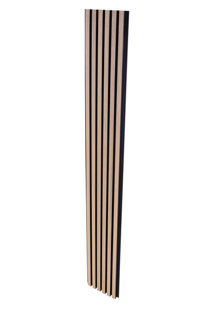 Weathered Oak With Black Accents Exterior Slat Siding Outdoor Wall Cladding Panels 5 Strip: 1" Wide Slats