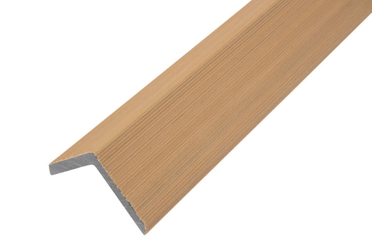 Right Angle 90° Composite Trim for Enhanced Grain Wood-Like Composite Siding – Weathered Teak