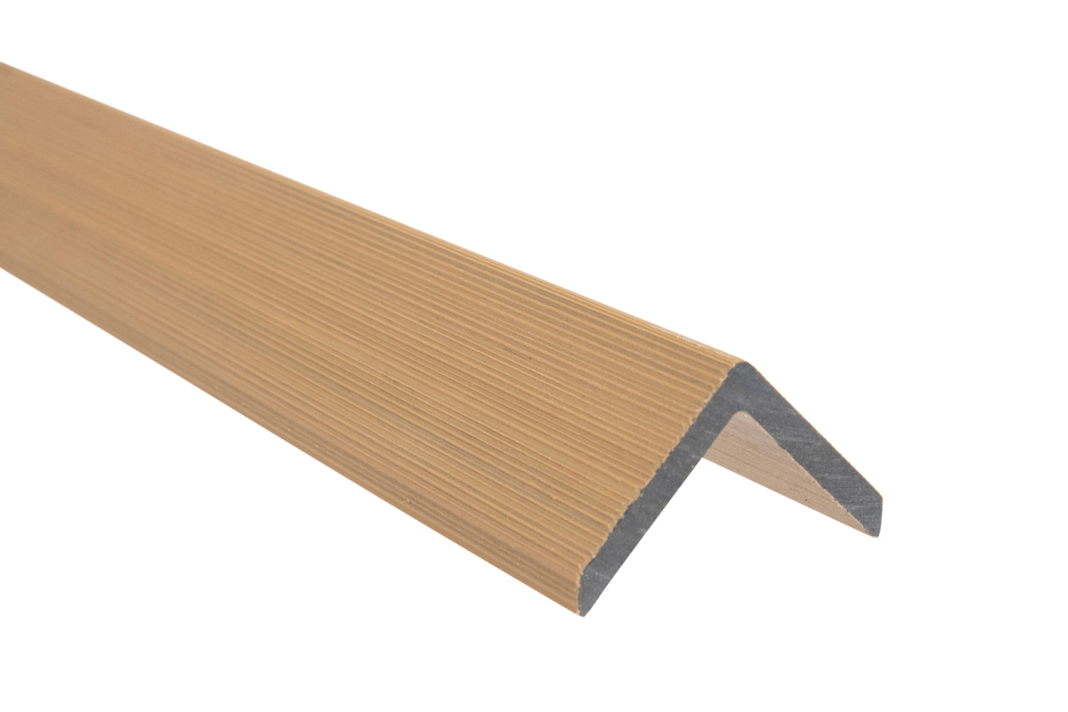 Right Angle 90° Composite Trim for Enhanced Grain Wood-Like Composite Siding – Weathered Teak