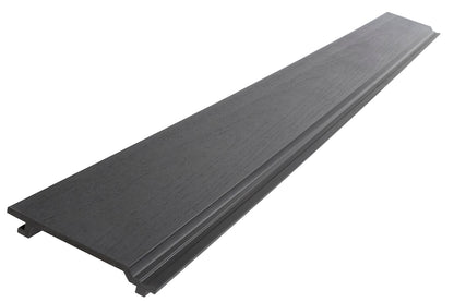 Enhanced Grain Wood-Like Composite Siding, Exterior Wall Paneling - Ebony