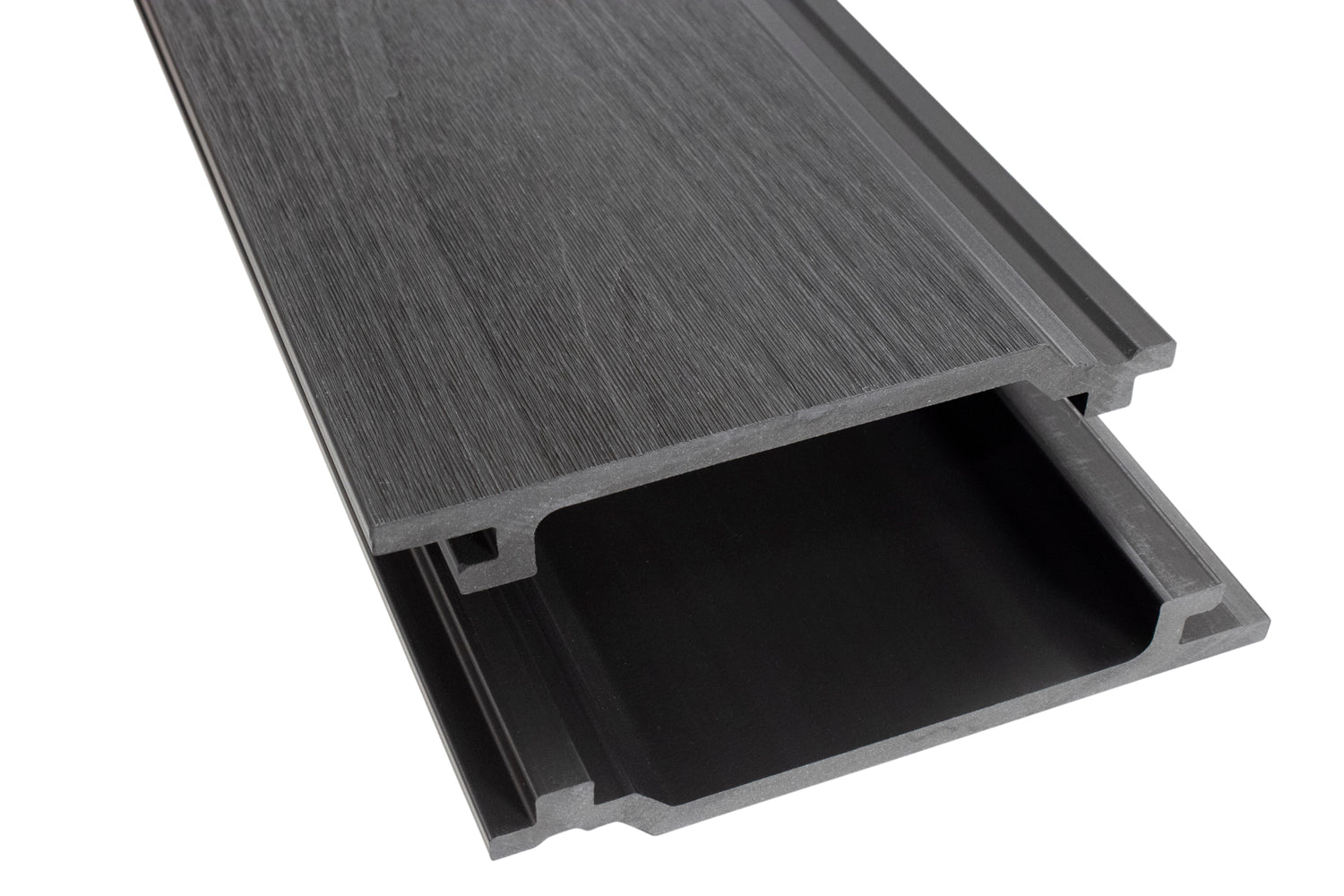 Enhanced Grain Wood-Like Composite Siding, Exterior Wall Paneling - Ebony