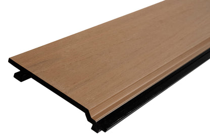 Enhanced Grain Wood-Like Composite Siding, Exterior Wall Paneling - Peruvian Teak