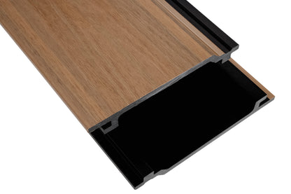 Enhanced Grain Wood-Like Composite Siding, Exterior Wall Paneling - Peruvian Teak
