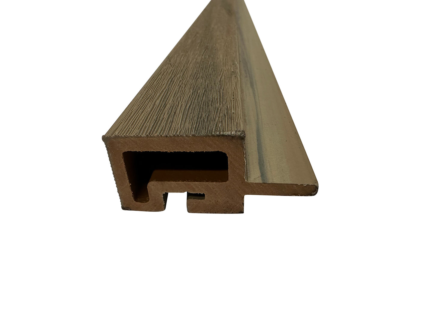 Arctic Oak Universal Trim End Cap, Corner Piece Molding For Exterior Wall Panels