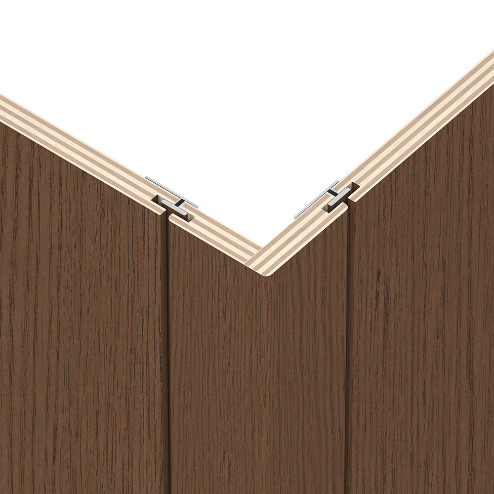 Seamless Chestnut Wall Panel Kit – Decorative Wood Panels with Trim