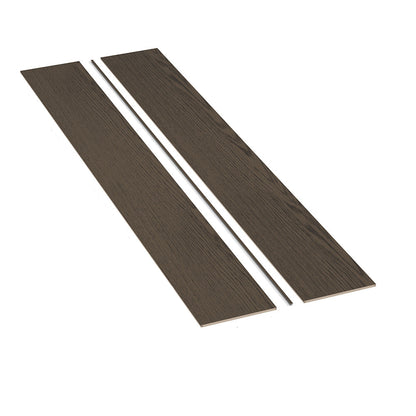 Seamless Dark Oak Wall Panel Kit – Decorative Wood Panels with Trim
