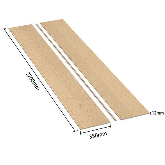 Seamless Light Oak Wall Panel Kit – Decorative Wood Panels with Trim