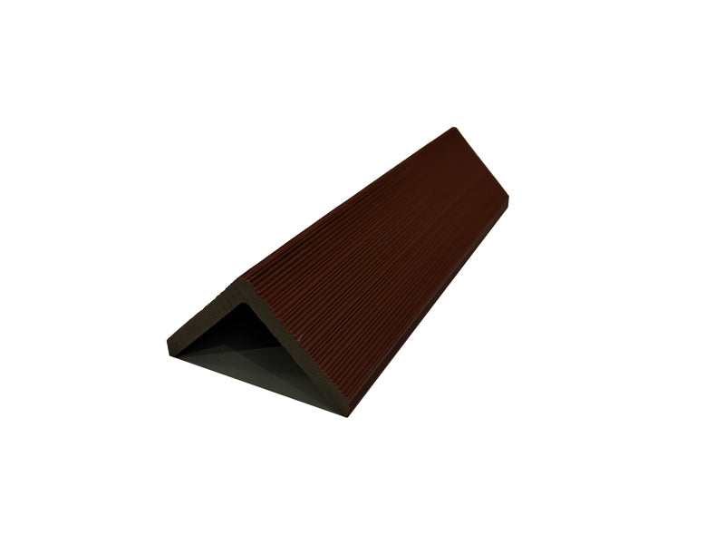 Mahogany 90° Right Angle Trim for 5 Strip - 1" Wide Slat Panels