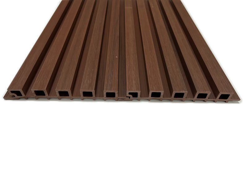 Mahogany Exterior Slat Siding Outdoor Wall Cladding Panels