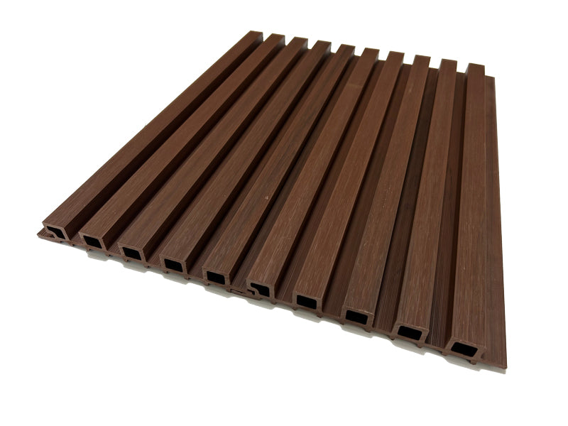 Mahogany Exterior Slat Siding Outdoor Wall Cladding Panels