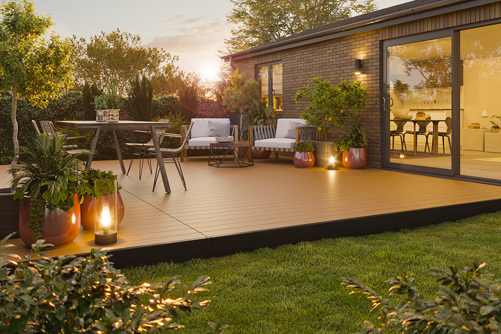 Modular Composite Deck Platform 2 Meter - Teak