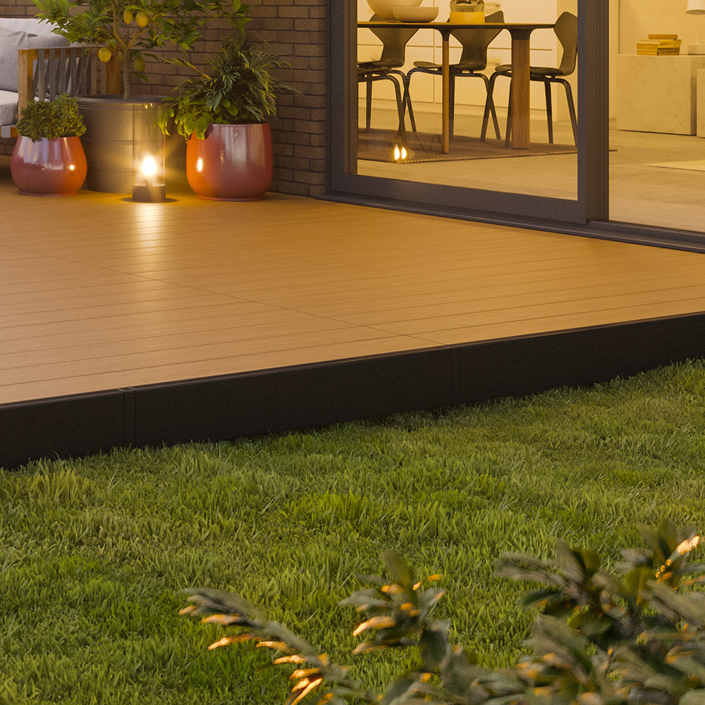 Modular Composite Deck Platform 2 Meter - Teak