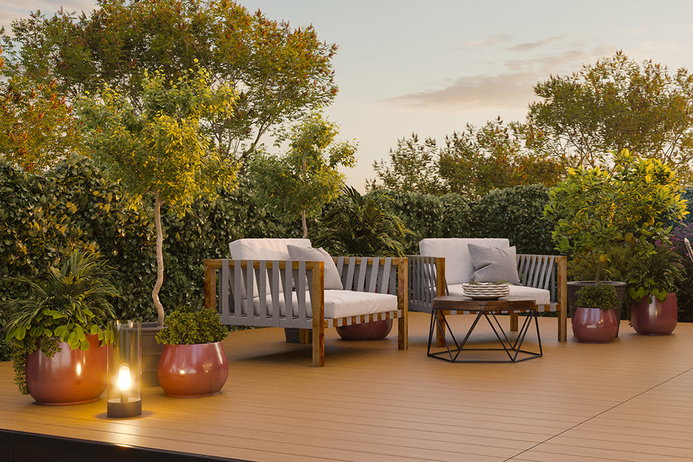 Modular Composite Deck Platform 2 Meter - Teak