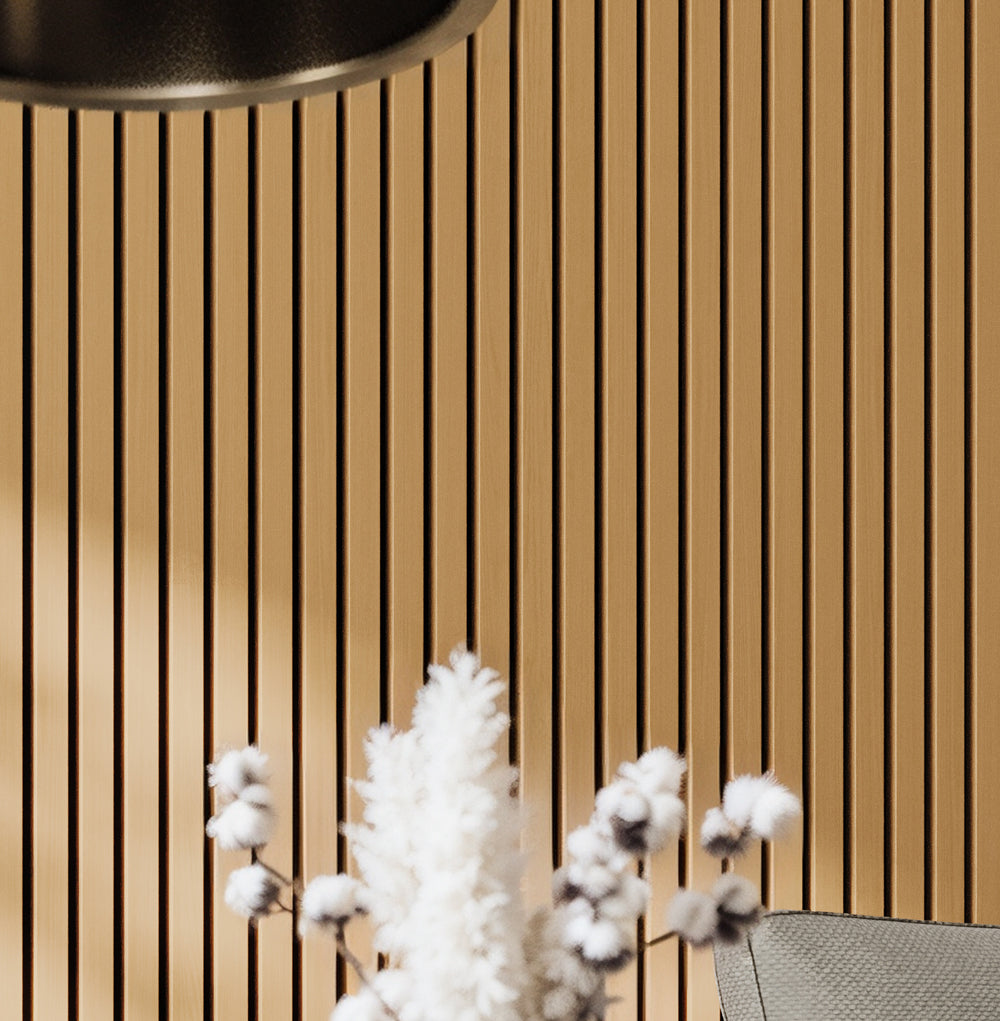 Sound Proof Cladding Natural Oak Acoustic Wall Panels Soundproof Slat Wood Cladding Siding ...