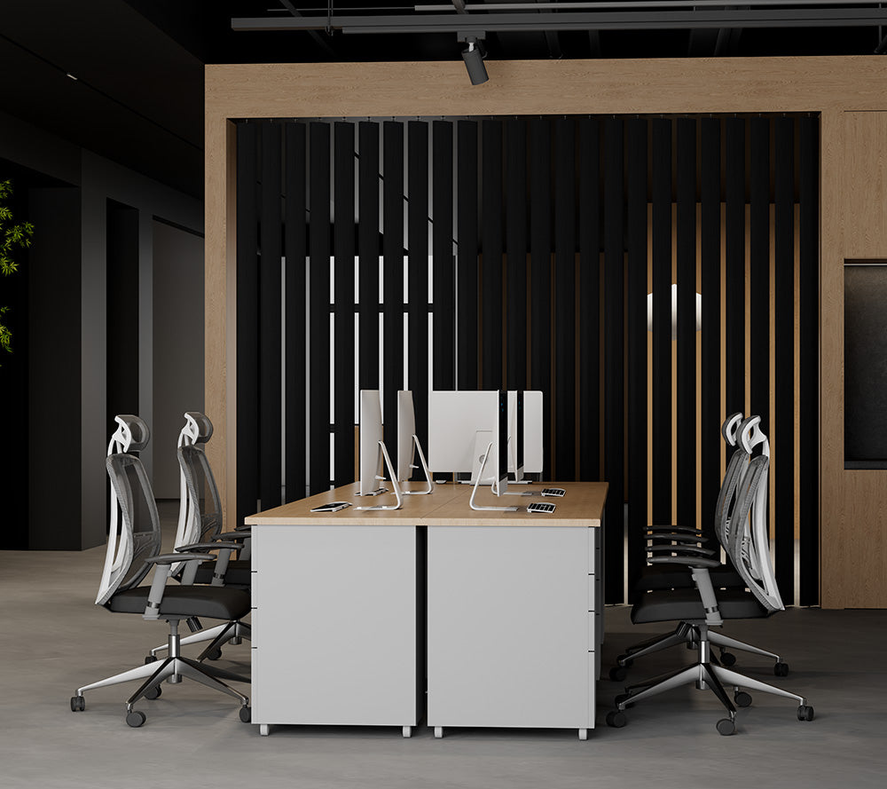 Swivel Slat Wood Room Divider Wall Partition – Black Room Separator, Privacy Screen
