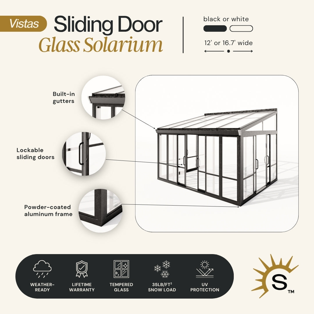 Vistas Sliding Door Glass Sunroom Series 