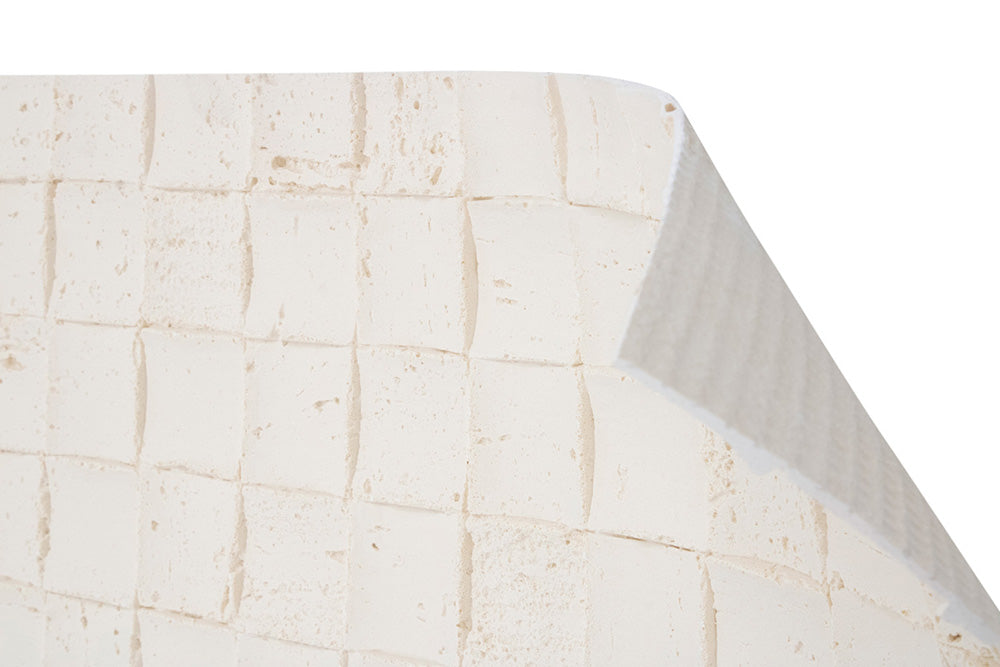 Beige 3D Mosaic Stone Wall Tile – Lightweight Travertine Wall Paneling for Indoor & Outdoor