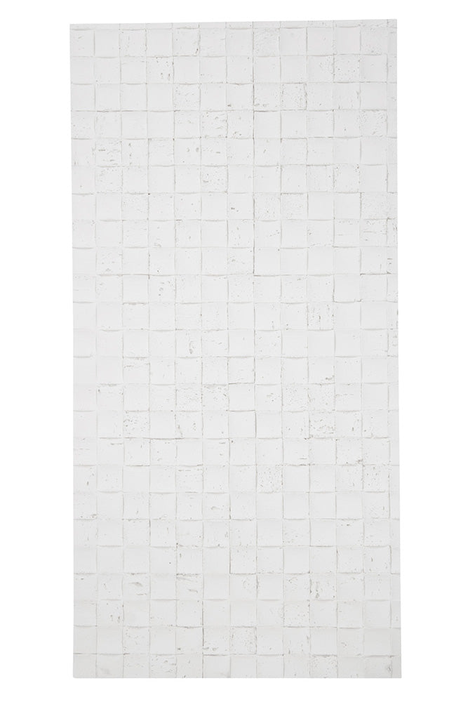 White 3D Mosaic Stone Wall Tile – Lightweight Travertine Wall Paneling for Indoor & Outdoor