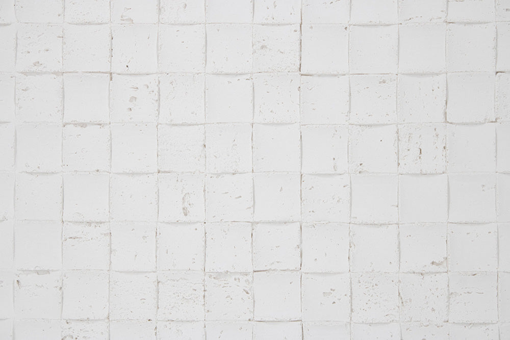 White 3D Mosaic Stone Wall Tile – Lightweight Travertine Wall Paneling for Indoor & Outdoor
